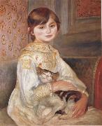 Pierre Renoir Child with Cat (Julie Manet) china oil painting artist